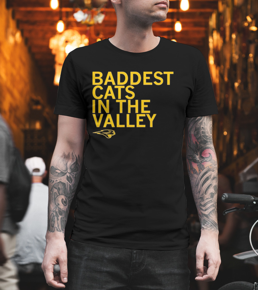 Baddest Cats in the Valley Northern Iowa Panthers T-Shirt