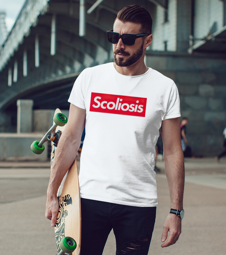 Scoliosis Red Box T-Shirt