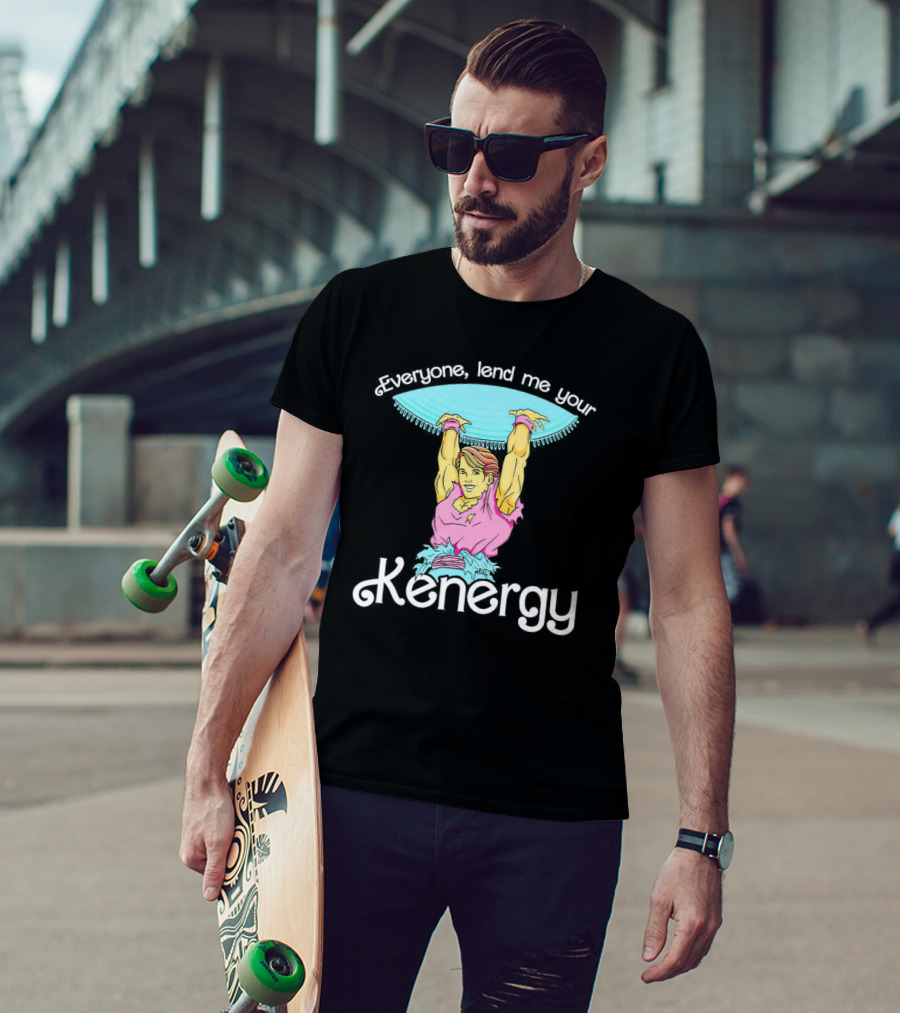 Everyone Lend Me Your Kenergy 80s Workout Style With Colorful Fitness T-Shirt