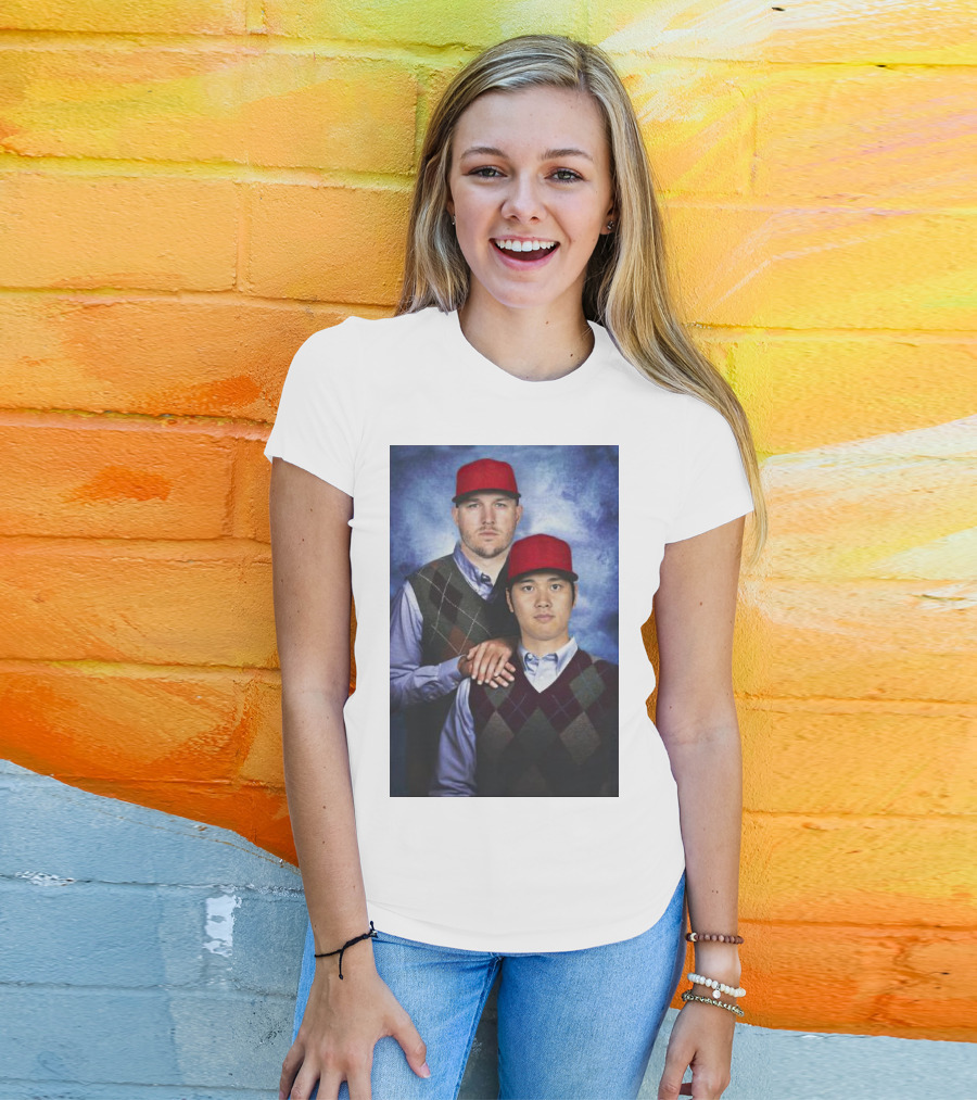 Los Angeles Angels Shohei Ohtani And Mike Trout Baseball Step Brothers Movie T-Shirt