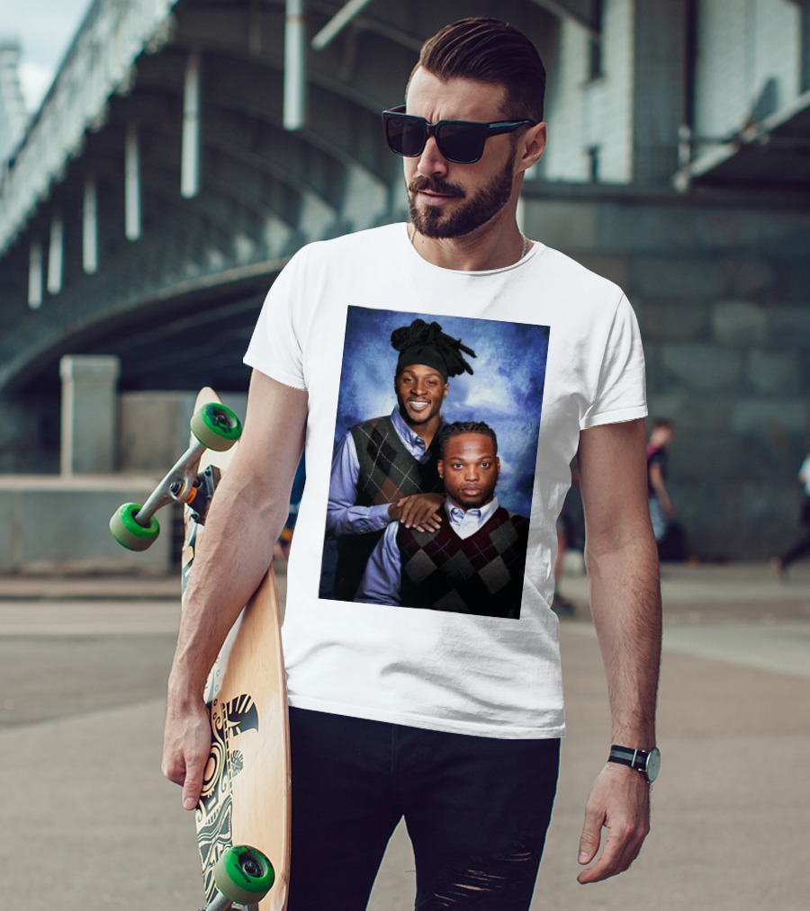 Tennessee Titans Derrick Henry DeAndre Hopkins Step Brothers Photo T-Shirt