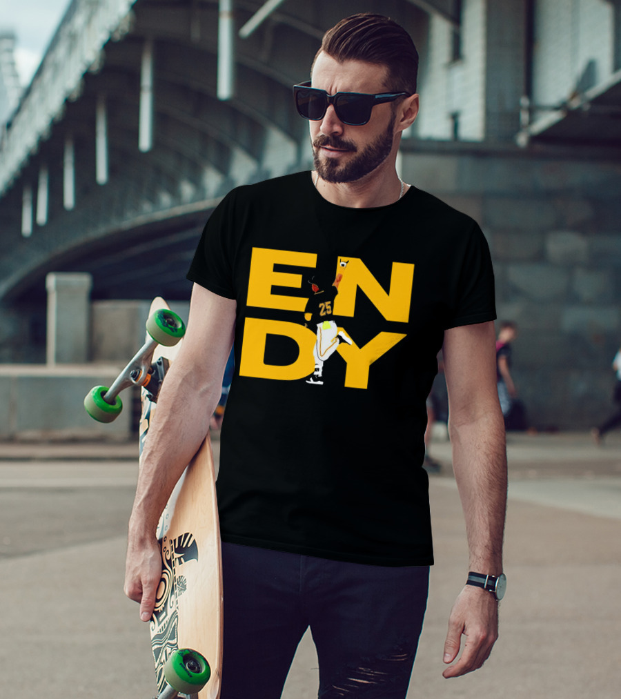Pirates Endy Rodriguez 25 Celebration Run T-Shirt