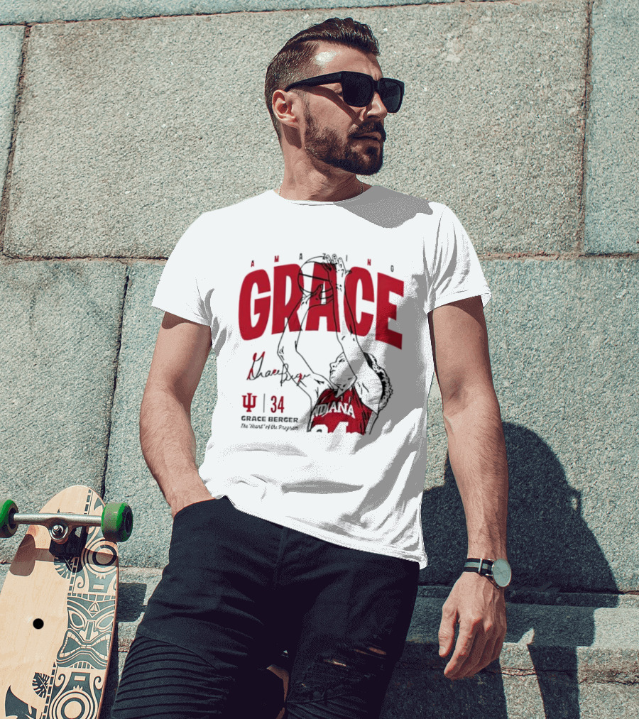 Amazing Grace Berger Indiana Fever 34 The Heart Of The Program Basketball T-Shirt