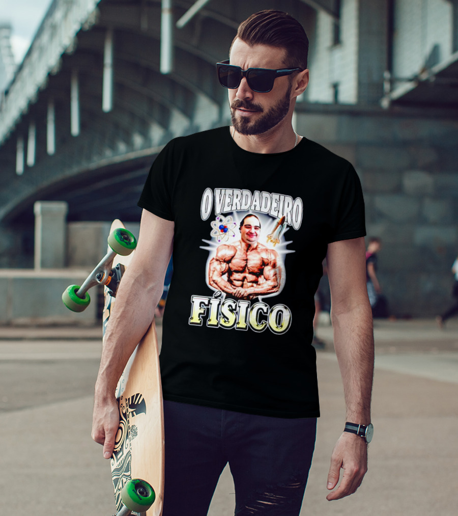 O Verdadeiro Físico Musculoso Com Átomo E Foguete T-Shirt