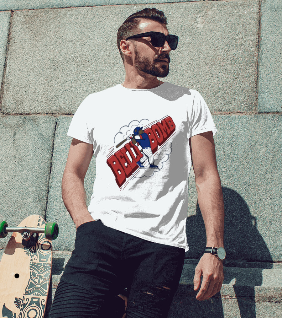 Cody Bellinger Belli Bomb Baseball Hit Iconic Swing T-Shirt