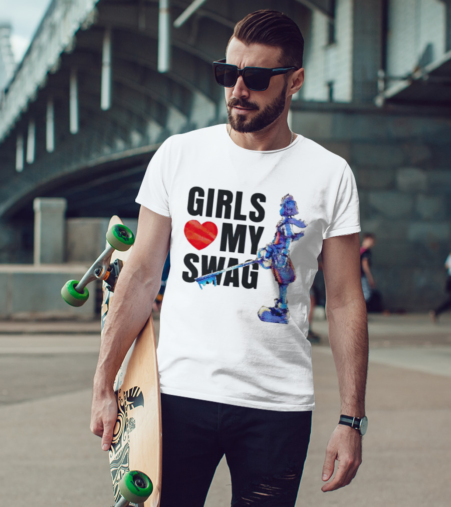 Girls Love My Swag Kingdom Hearts Keyblade Character T-Shirt