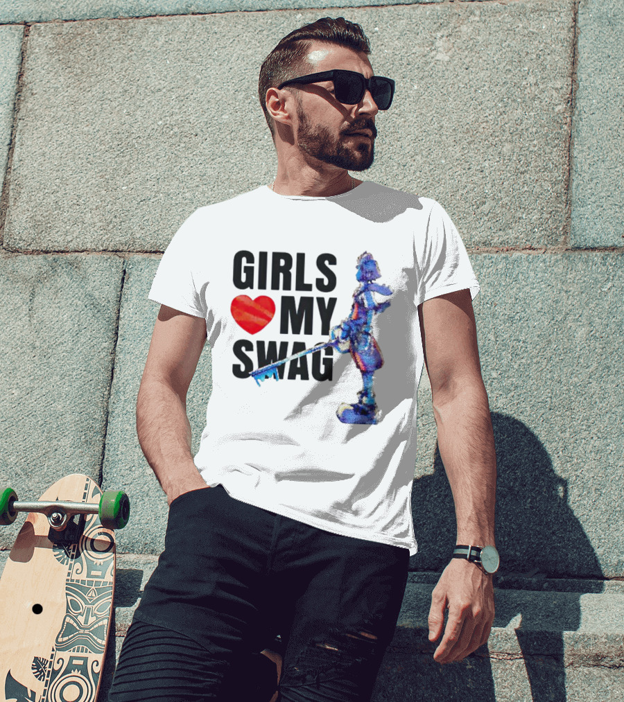 Girls Love My Swag Kingdom Hearts Keyblade Character T-Shirt