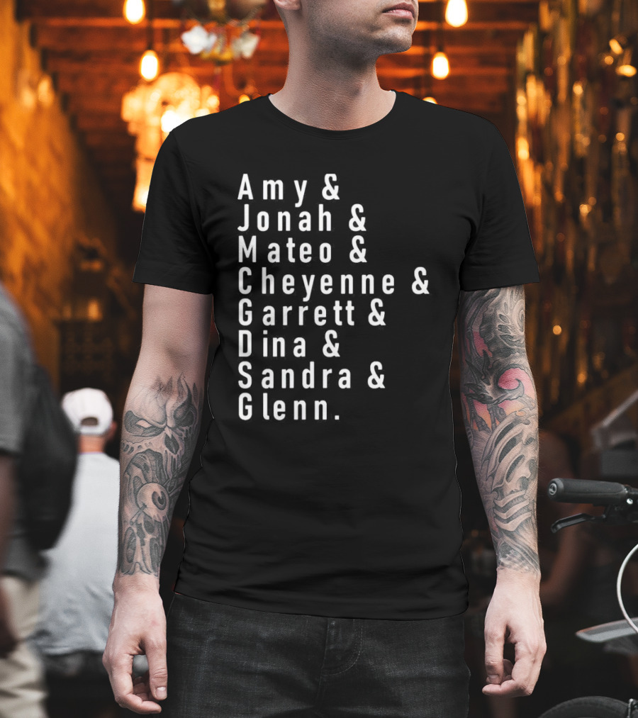 Amy Jonah Mateo Cheyenne Garrett Dina Sandra Glenn Superstore Characters T-Shirt