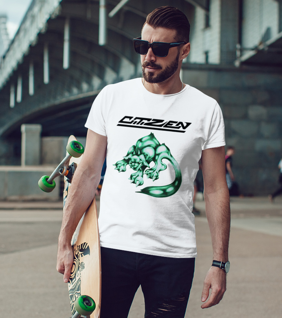 CITIZEN Green Creature Fantasy Vintage Gaming Aesthetic T-Shirt
