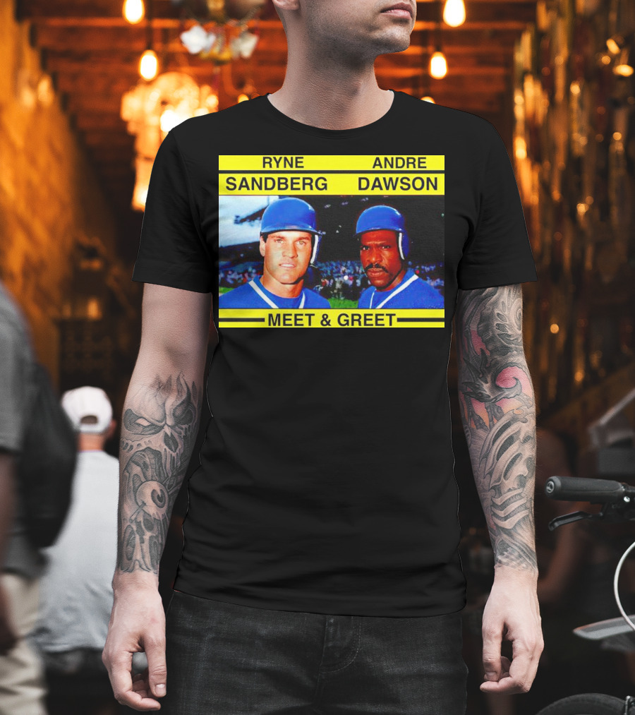 Ryne Sandberg Andre Dawson Meet and Greet Baseball Legends Event T-Shirt