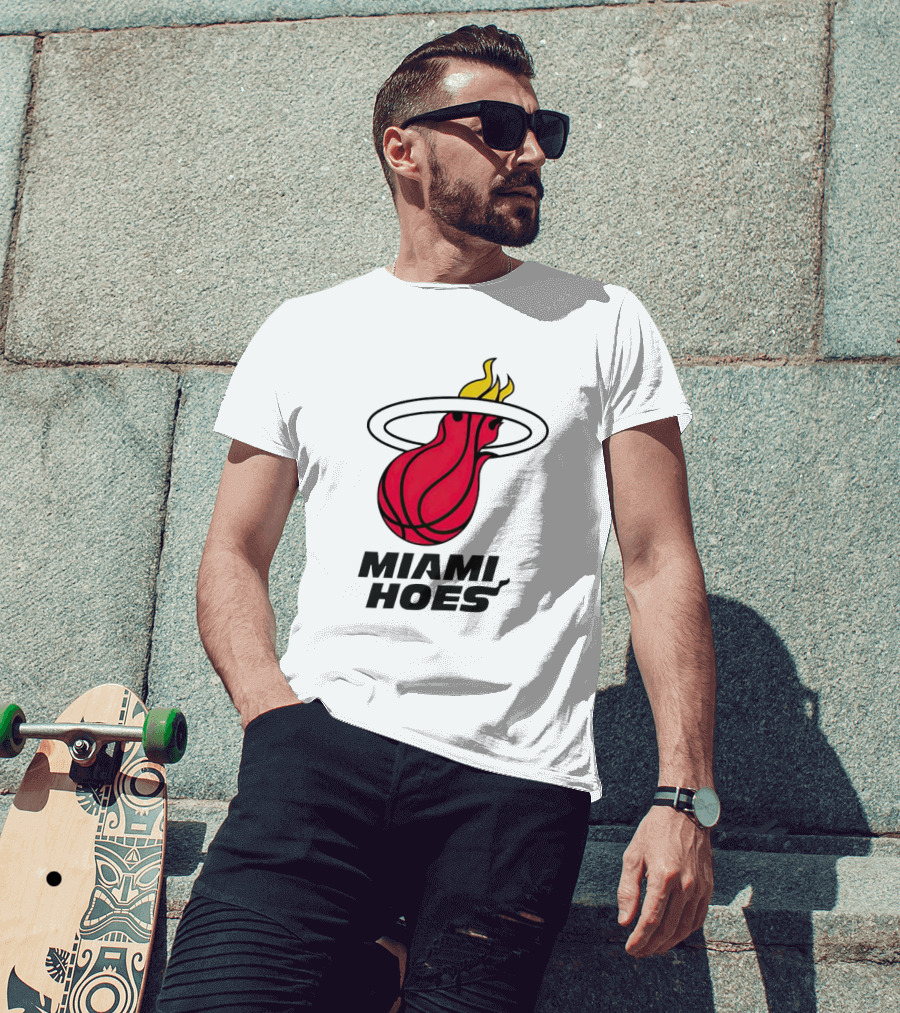 Miami Heat Miami Hoes Basketball Flame T-Shirt