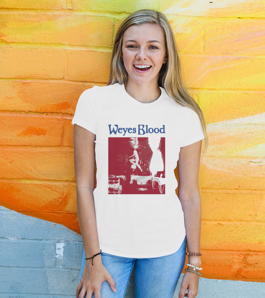 Weyes Blood Titanic Rising Red Silhouette Album T-Shirt