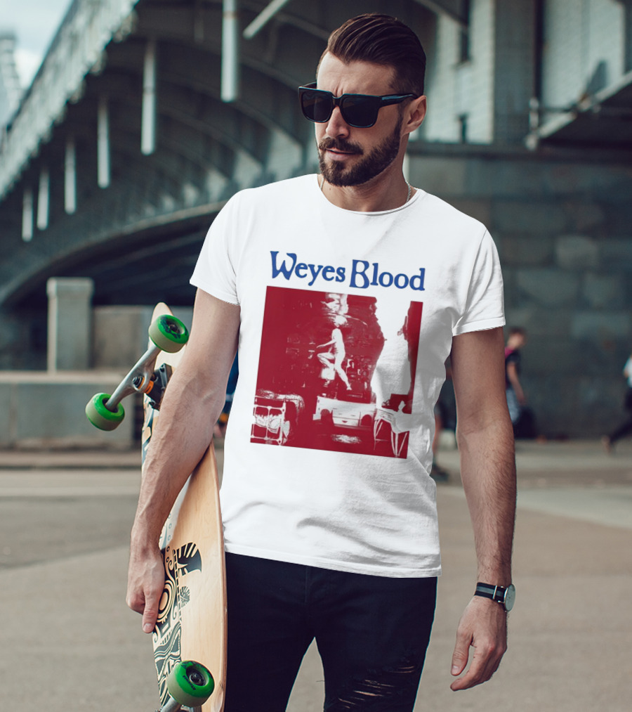 Weyes Blood Titanic Rising Red Silhouette Album T-Shirt
