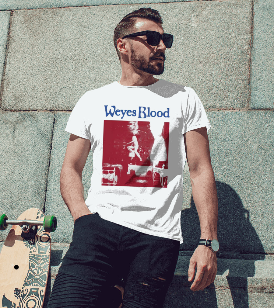 Weyes Blood Titanic Rising Red Silhouette Album T-Shirt