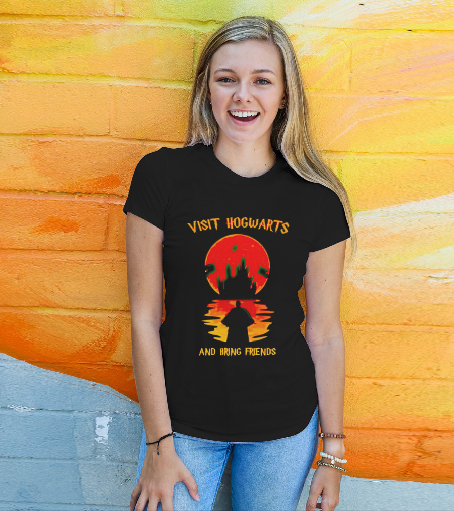 Visit Hogwarts And Bring Friends With Spooky Halloween Shadows T-Shirt
