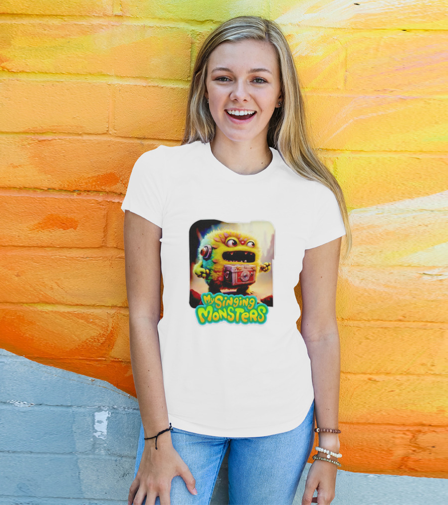 My Singing Monsters Colorful Furry Creature With Camera T-Shirt