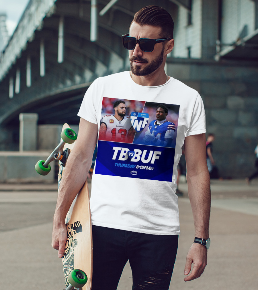 Mike Evans Tampa Bay Vs Stefon Diggs Buffalo Bills TNF Thursday Prime 8:15PM ET T-Shirt