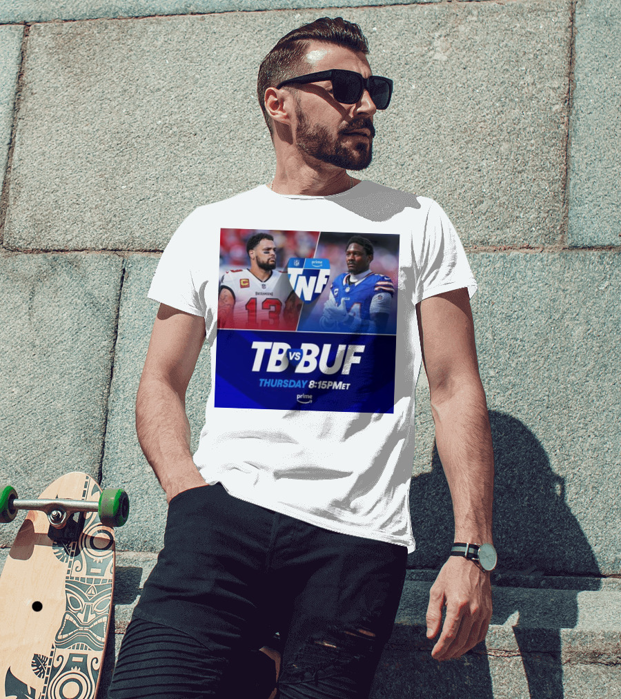 Mike Evans Tampa Bay Vs Stefon Diggs Buffalo Bills TNF Thursday Prime 8:15PM ET T-Shirt