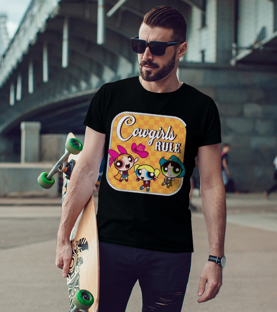 Cowgirls Rule Powerpuff Girls Western T-Shirt