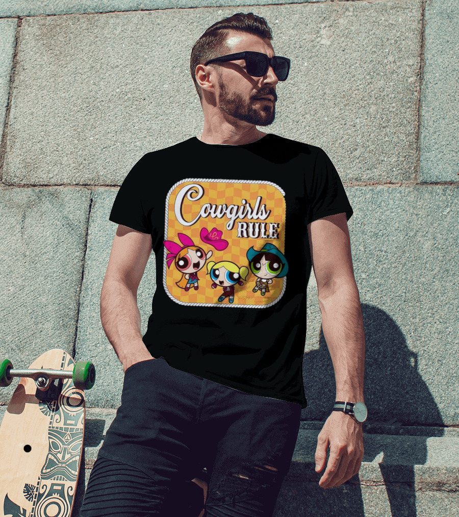Cowgirls Rule Powerpuff Girls Western T-Shirt