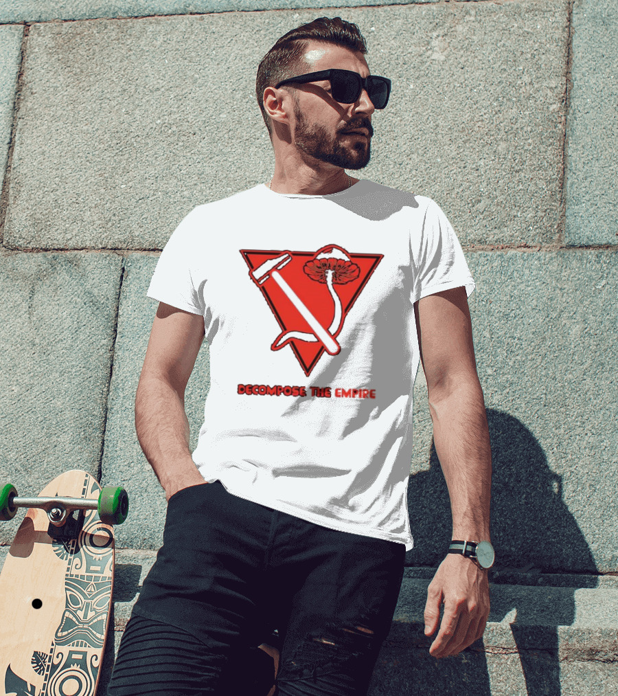 Decompose The Empire Mushroom Hammer Triangle T-Shirt