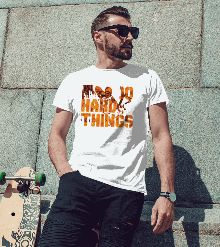 Do Hard Things Archery Bow And Arrow Drawing T-Shirt