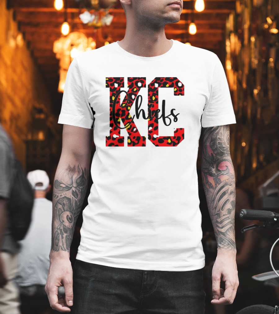 KC Chiefs Leopard Print T-Shirt