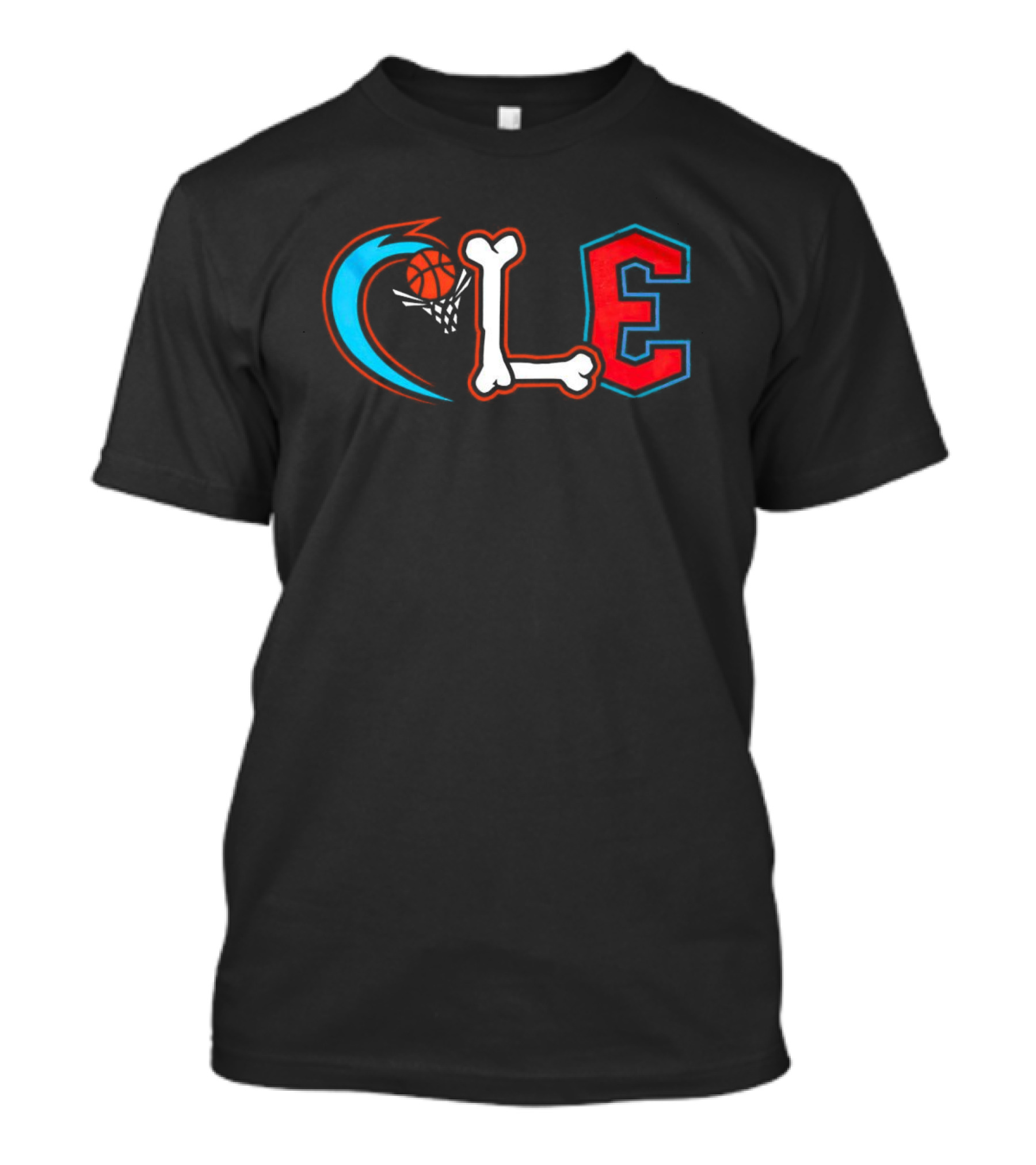 Cleveland Cavaliers CLE Basketball Bone T-Shirt