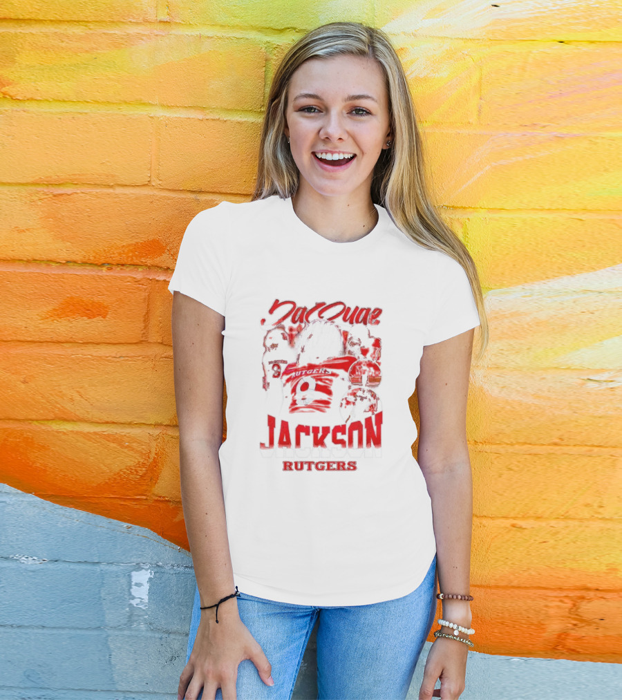 JaQuae Jackson Rutgers Vintage Football Number 9 T-Shirt
