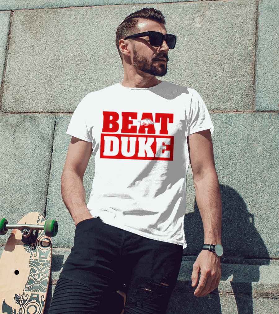 Arkansas Razorbacks Beat Duke Red T-Shirt