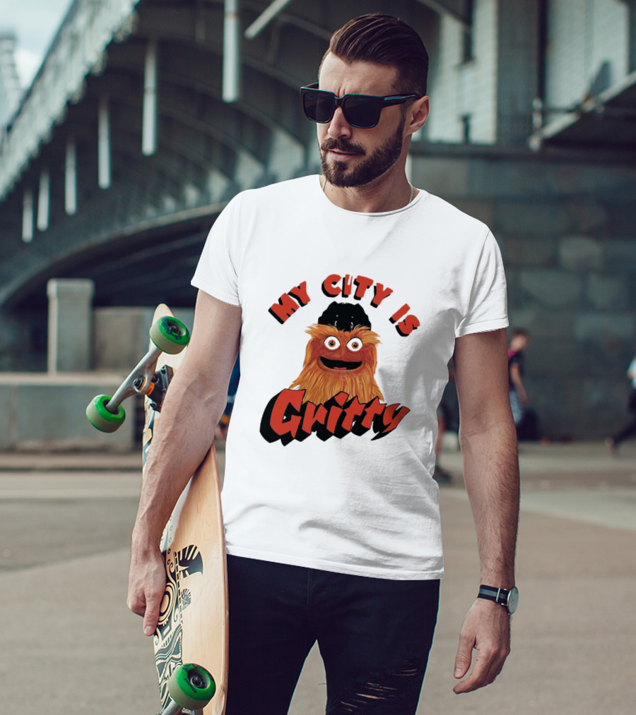 Philadelphia Flyers My City Is Gritty Mascot T-Shirt