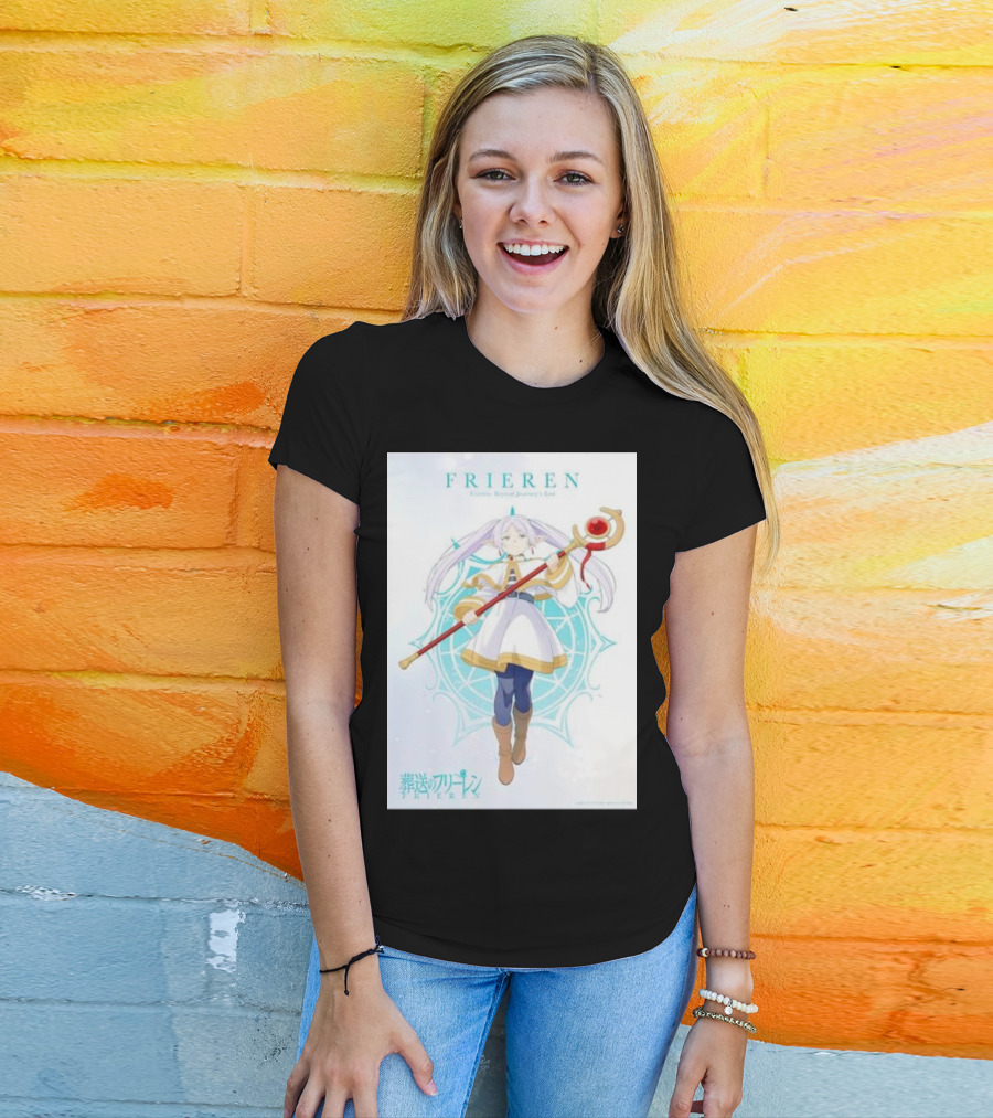 Frieren Beyond Journey's End Sousou No Frieren Anime Character Wand T-Shirt