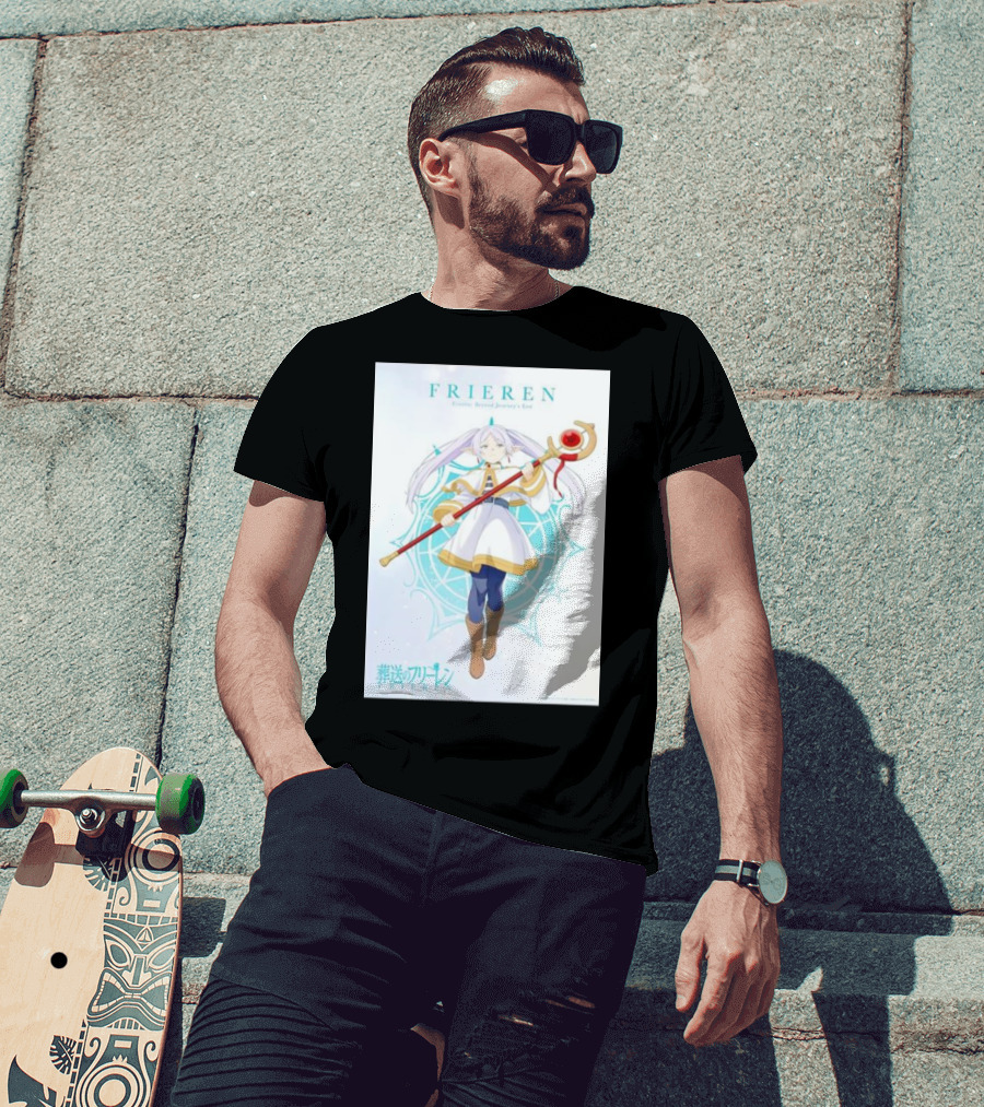 Frieren Beyond Journey's End Sousou No Frieren Anime Character Wand T-Shirt