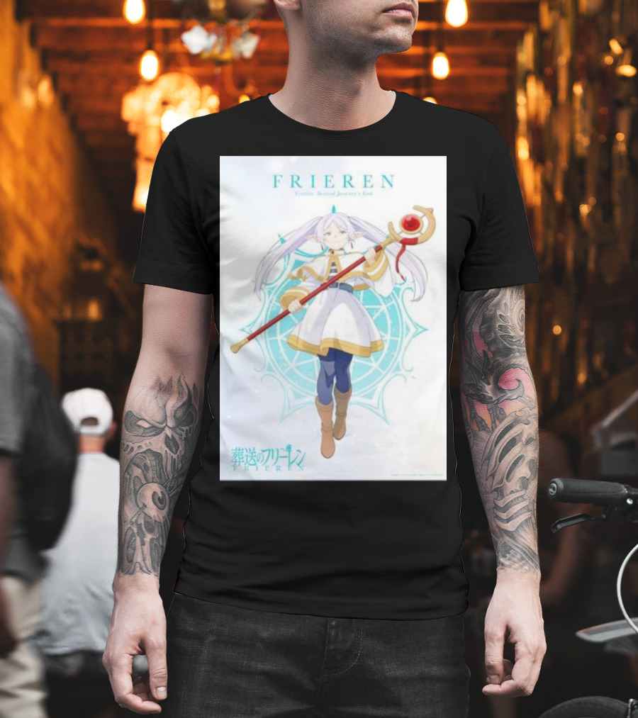 Frieren Beyond Journey's End Sousou No Frieren Anime Character Wand T-Shirt