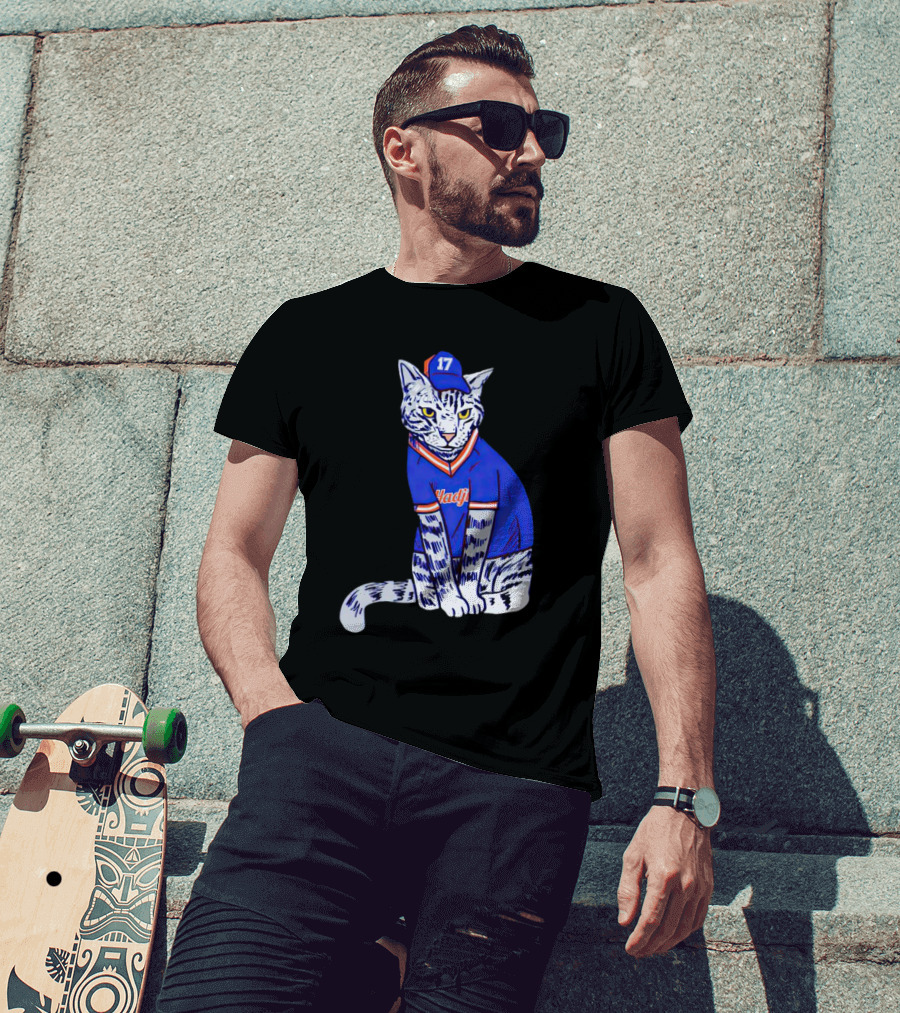 Keith Hernandez Hadji Cat Mets Jersey Number 17 T-Shirt