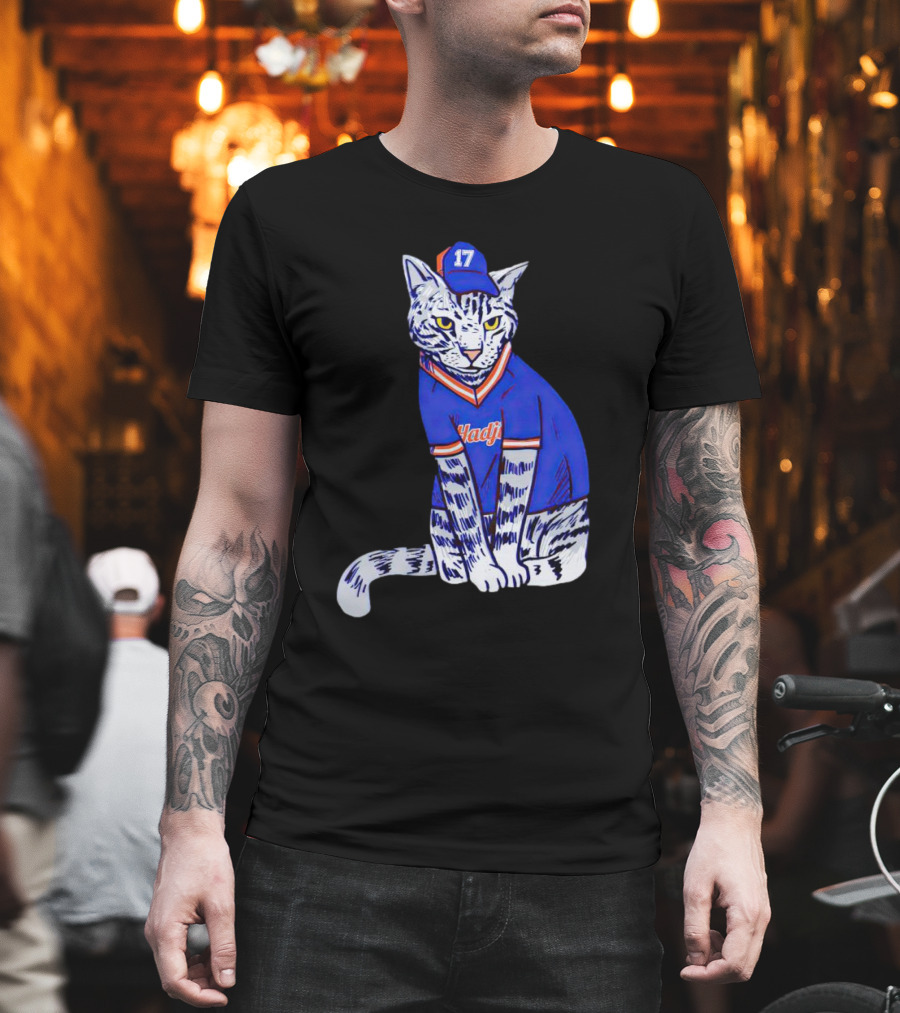 Keith Hernandez Hadji Cat Mets Jersey Number 17 T-Shirt