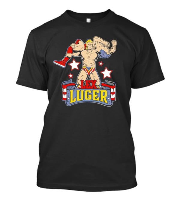 Lex Luger Wrestling Icon Stars And Stripes Torture Rack T-Shirt