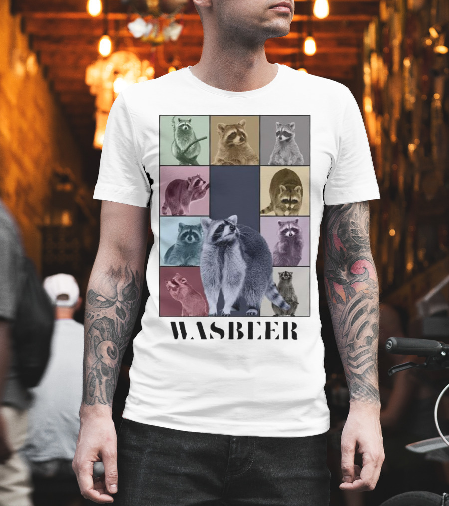 Wasbeer Raccoon Collage The Eras Tour T-Shirt