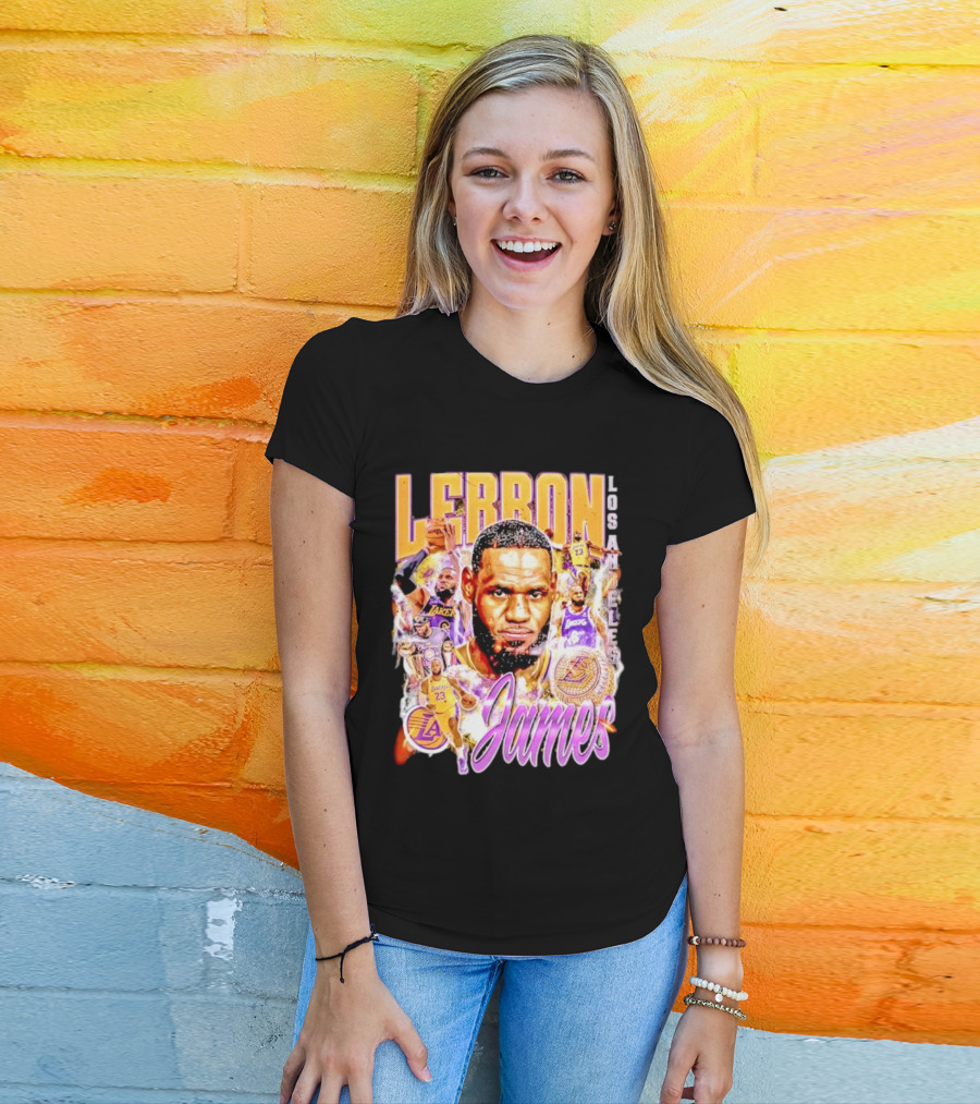 Lebron James Los Angeles Lakers 23 Iconic Basketball Legend T-Shirt
