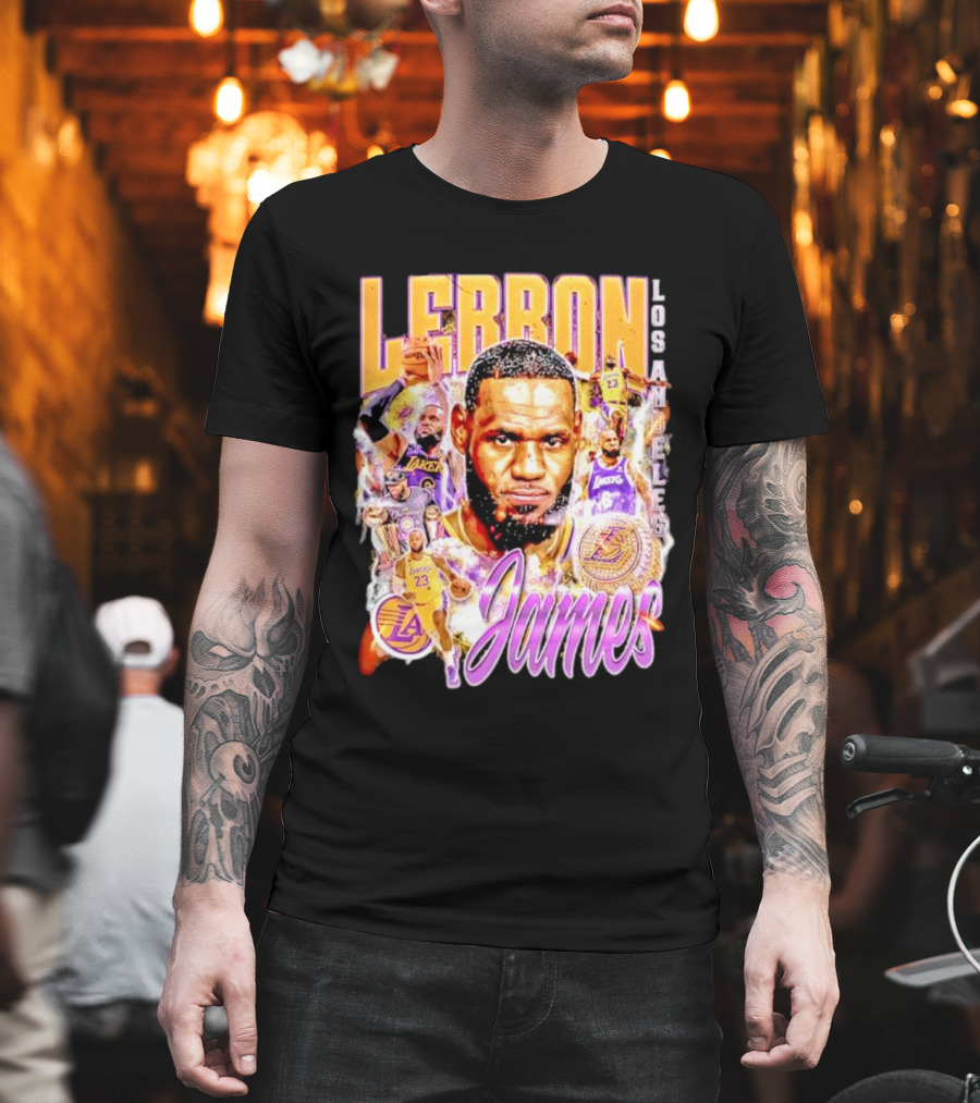 Lebron James Los Angeles Lakers 23 Iconic Basketball Legend T-Shirt