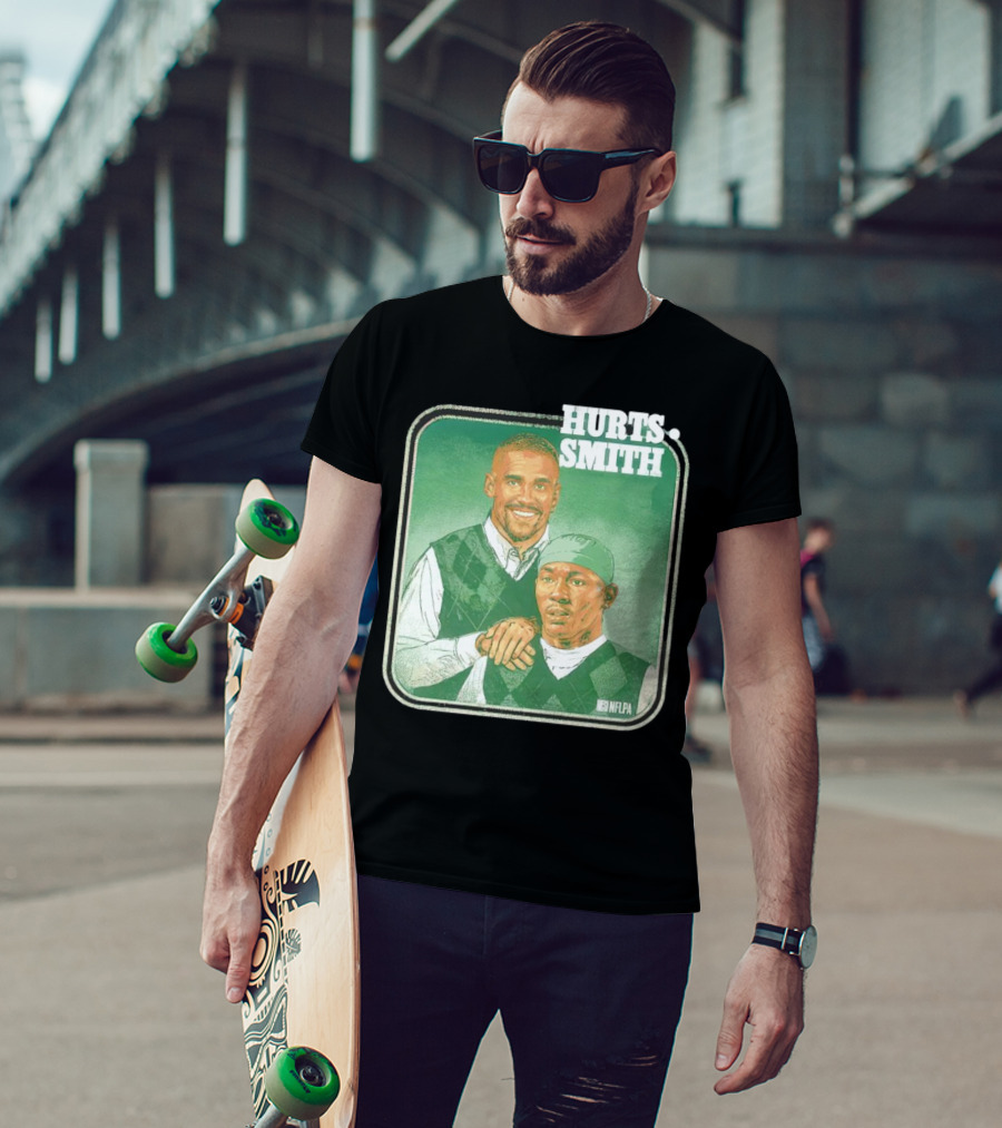 Jalen Hurts DeVonta Smith Philadelphia Step Brothers NFLPA Football T-Shirt