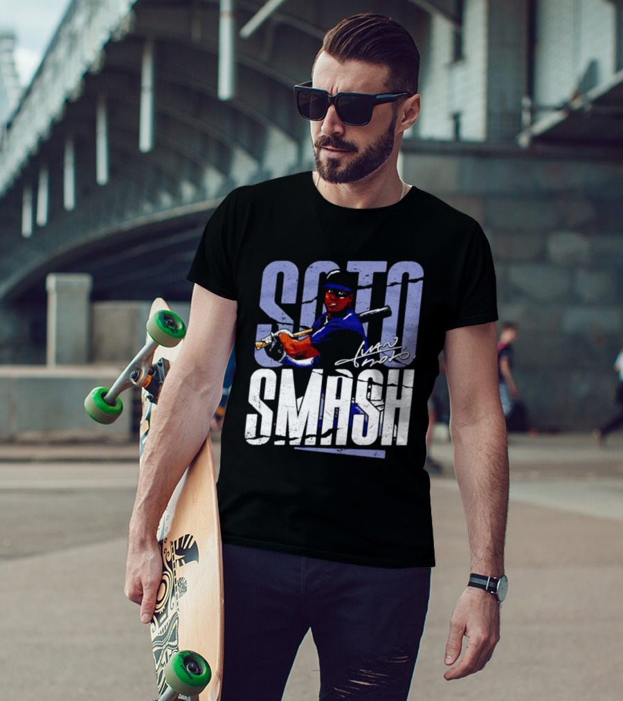 Soto Smash Juan Soto Cartoon Signature T-Shirt