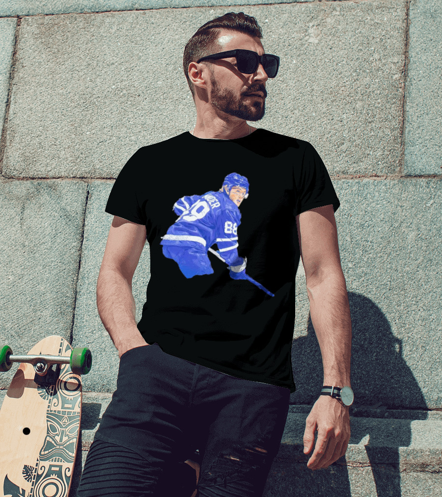 William Nylander Toronto Hockey Player Blue Jersey 88 T-Shirt