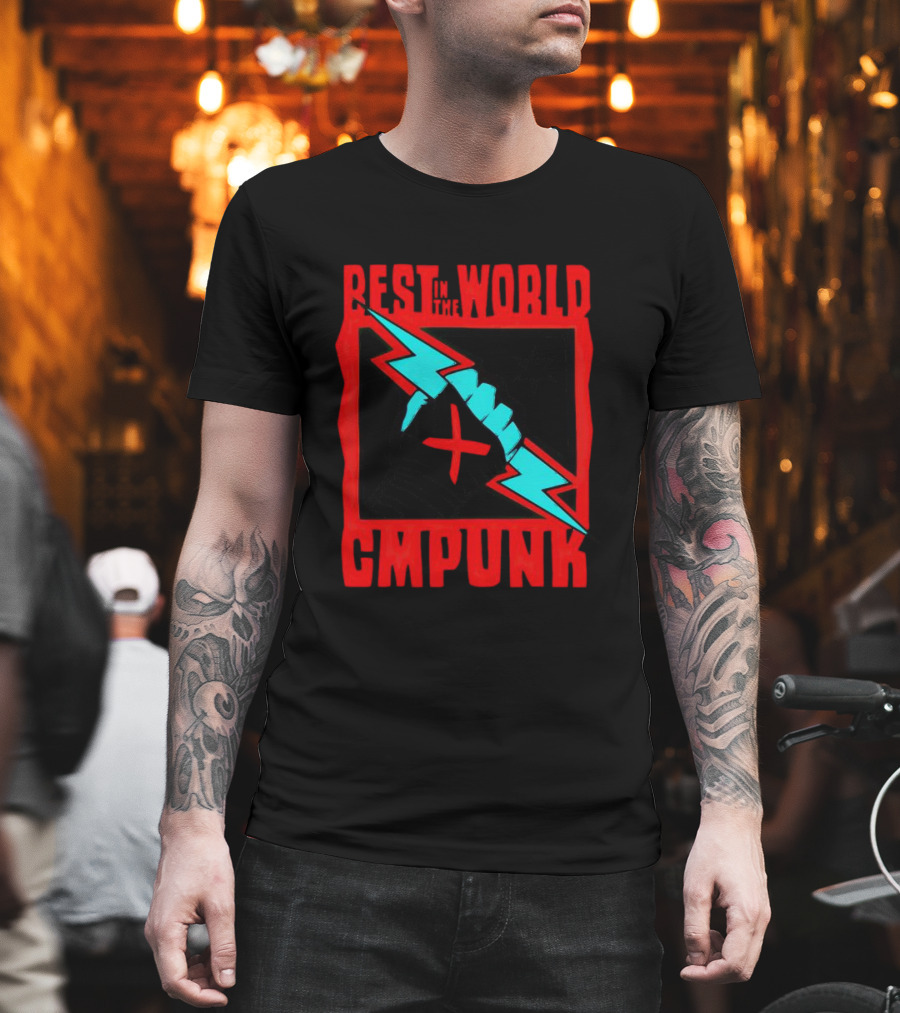 Best In The World CM Punk Catchomania Lightning Fist T-Shirt