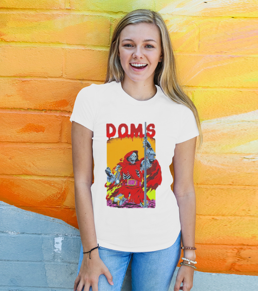 DOMS Warrior Skeleton Metal Armor Staff T-Shirt