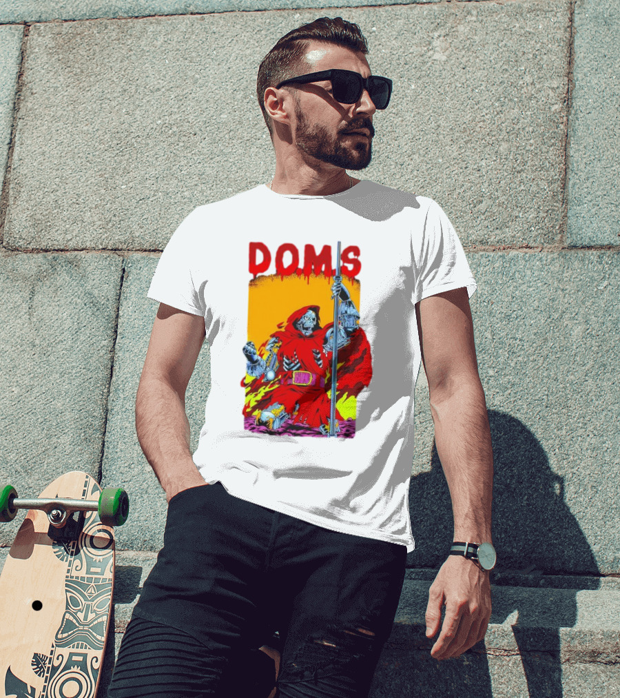 DOMS Warrior Skeleton Metal Armor Staff T-Shirt