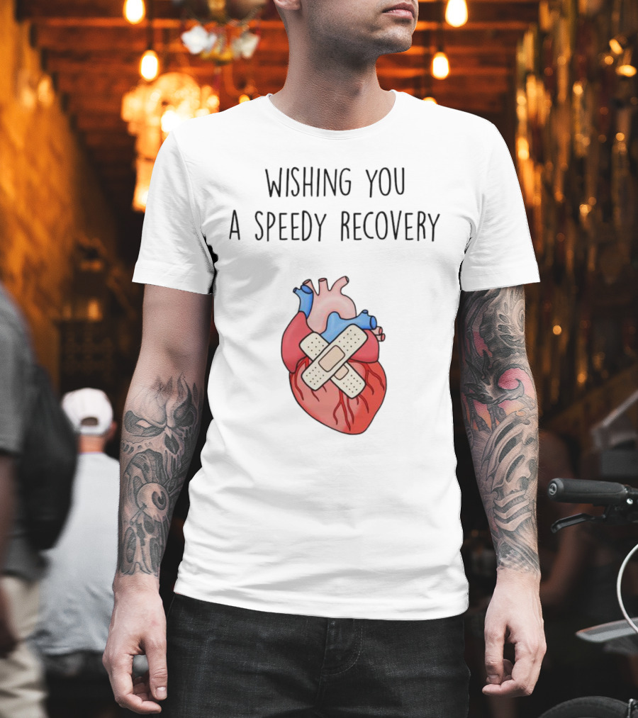 Wishing You a Speedy Recovery Heart Surgery with Bandaged Heart T-Shirt
