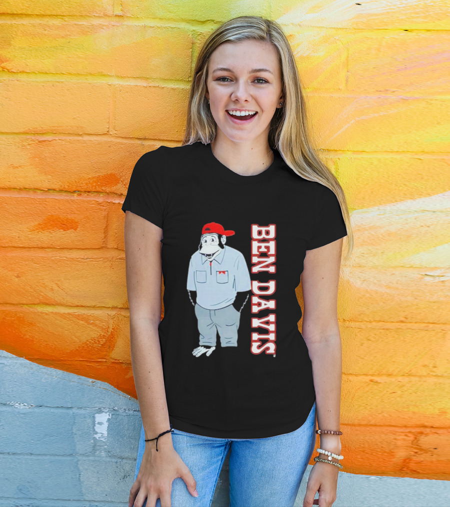 BEN DAVIS Monkey In Red Cap And Workwear T-Shirt