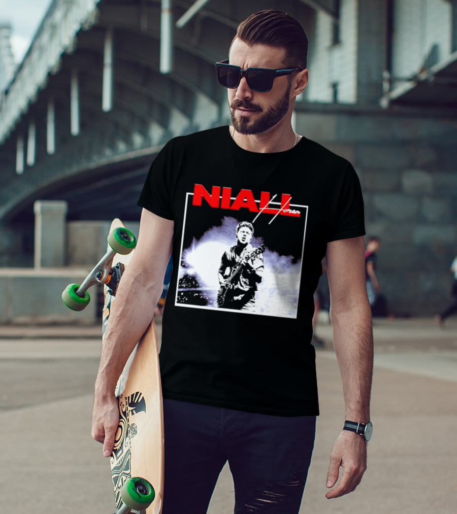 Niall Horan Live Performance Black And White Concert Scene T-Shirt