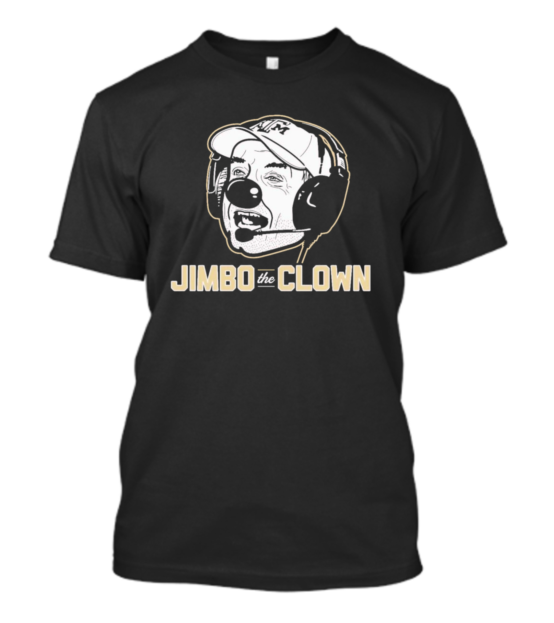 Jimbo Fisher Jimbo The Clown Headset Sports Caricature T-Shirt